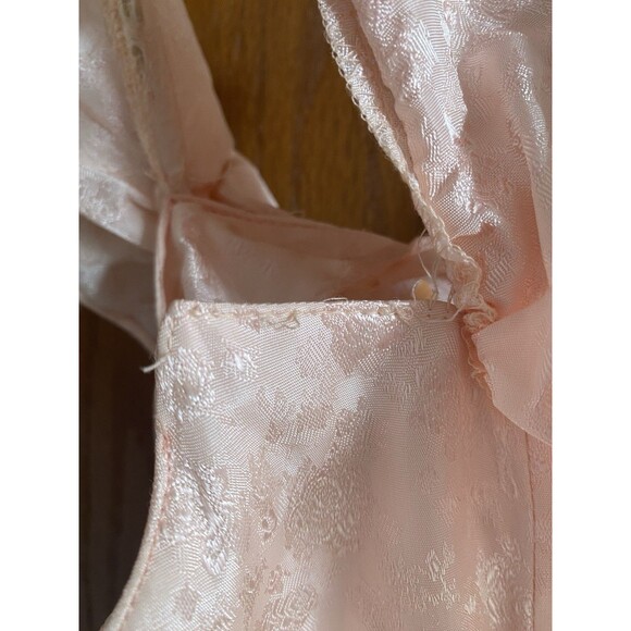 Vtg 80's GUNNE SAX Jessica McClintock Pink Floral Dress Off The Shoulder Size 5 - Picture 8 of 12